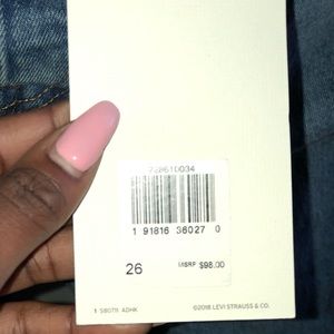 New LEVI’s Premium Wedgie Fit Blue Women’s Highris